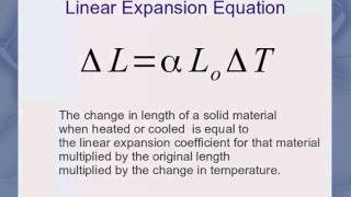 Thermal Expansion Equations [upl. by Ahsinnek]