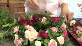 Making a Floral Foam Wreath [upl. by Claudell]