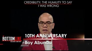 Boy Abunda talks about credibility  The Bottomline [upl. by Nagle630]