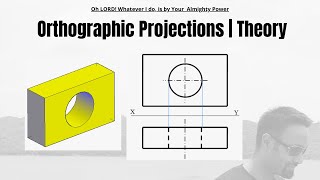 Theory of orthographic Projections  orthographic projection in engineering drawing [upl. by Josler]