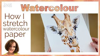 How to Stretch Watercolor Paper [upl. by Holland]