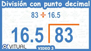 ➗ Cómo hacer una DIVISIÓN con PUNTO DECIMAL AFUERA [upl. by Caprice]