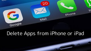 How to Delete Apps on iPhone or iPad [upl. by Eiveneg]