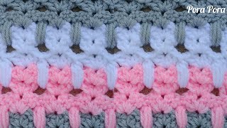 How To Crochet Cat Stitch I Kittens In A Row Crochet Pattern I Crochet Stitches For Blankets [upl. by Crowns]