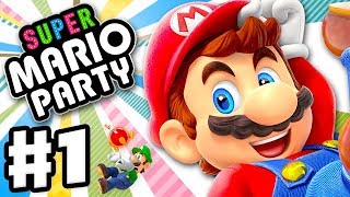 Super Mario Party  Gameplay Walkthrough Part 1  Intro and Whomps Domino Ruins Nintendo Switch [upl. by Larue711]