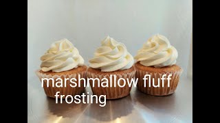 EASY MARSHMALLOW FLUFF FROSTING RECIPE [upl. by Arev]