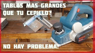 Como usar un CEPILLO eléctrico ► Guía COMPLETA ¿Tablas mas GRANDES que tu cepillo [upl. by Ansilme]