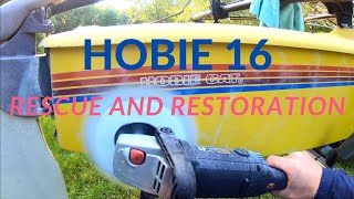 1984 Hobie Cat 16 restoration part 1 S2E16 [upl. by Frodi]