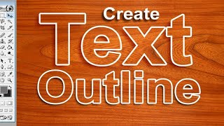 How to Outline Text in Photoshop 70 [upl. by Derry]