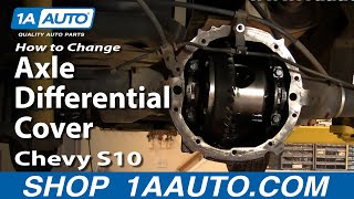 How to Replace Differential Cover with Gasket 9404 Chevy S10 Pickup [upl. by Swirsky]