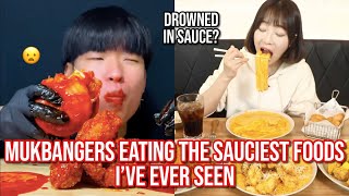 mukbangers consuming too much SAUCE [upl. by Adnirb]