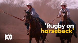 Polocrosse – rugby on horseback 🏉🐎  Back Roads  ABC Australia [upl. by Shermie]