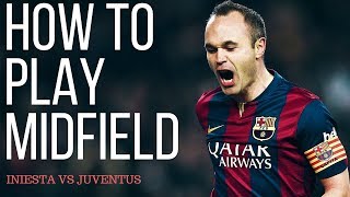 How To Play Center Midfielder In Football  Andres Iniesta Analysis VS Juventus [upl. by Hsaka]