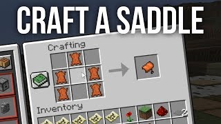 How to UNLOCK Craftable Saddles in Minecraft [upl. by Eslek]