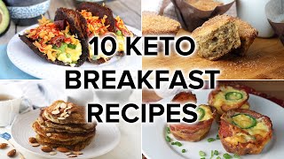 10 Keto Breakfast Recipes that ARENT Just Eggs [upl. by Alimhaj]