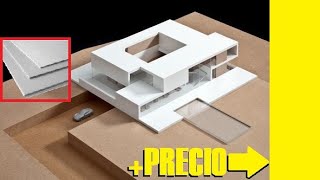 MATERIALES para hacer maquetas arquitectónicas  PRECIO [upl. by Kopple]