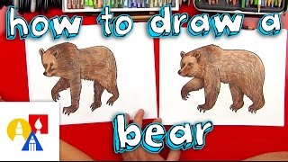 How To Draw A Grizzly Bear realistic [upl. by Lipcombe]