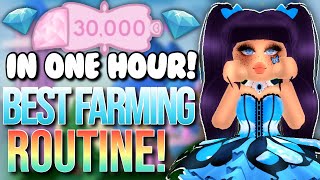 BEST DIAMOND FARMING ROUTINE 30K Diamonds Per HOUR Royale High Hacks Multipliers [upl. by Yznyl183]