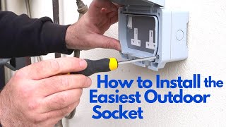 How to Install the Easiest Outdoor Socket [upl. by Benedick734]