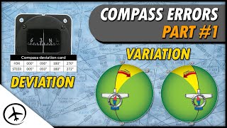 Magnetic Compass Errors Variation amp Deviation [upl. by Dimo58]