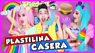 COMO HACER PLASTILINA CASERA  SHOW PIEDRA PAPEL O TIJERA  JUGANDO CON PLASTILINA [upl. by Memberg713]