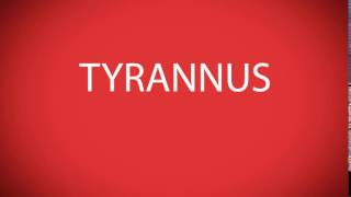 How to pronounce TYRANNUS Marvel characters [upl. by Atla944]