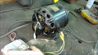 Century RepulsionStart Induction Antique Electric Motor  Troubleshooting NoStart Humming [upl. by Ardnasac404]