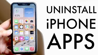 How To Uninstall Apps On iPhone iOS 15  iOS 14 [upl. by Jolanta]