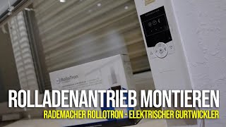 Rolladenmotor Rollotron von Rademacher Einbau [upl. by Nairod]