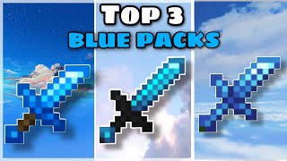 TOP 3 BEST BLUE TEXTURE PACKS FOR MCPE [upl. by Mccourt193]