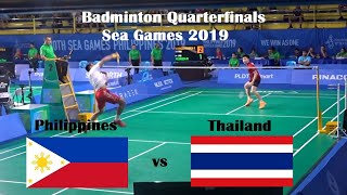 Philippines vs Thailand Badminton Mens Singles Quarterfinals Sea Games [upl. by Ahsieka]