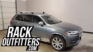 Thule EVO Flush Rail WingBar EVO Roof Rack Crossbars on Volvo XC90 [upl. by Mordecai116]