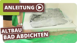 Badezimmer Altbau  Holzboden richtig aufbauen und abdichten [upl. by Hisbe]