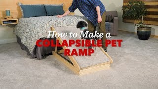 How to Build a Collapsible Pet Ramp [upl. by Lekcim412]