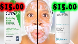 La Roche Posay vs Cerave The BEST HYDRATING CLEANSER [upl. by Ahgem286]