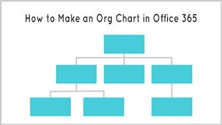 How to Make an Organization Chart in Office 365 [upl. by Oderfla]