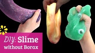 DIY Slime without Borax  Liquid Starch Recipe  Sea Lemon [upl. by Ilarrold]