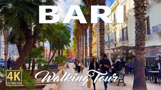 Bari ITALY  4K Ultra HD Walking Tour [upl. by Goodard979]