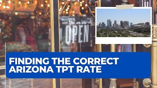 Finding the Correct Arizona Transaction Privilege Tax Rate [upl. by Ardnot830]