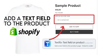 Add text field to shopify product page [upl. by Ynatterb744]