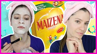 MASCARILLAS DE MAIZENA PARA ACLARAR TU ROSTRO  PIEL SIN MANCHAS  NatyGloss [upl. by Ellata369]