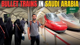 Saudi Arabia BULLET TRAIN Journey Madinah to Jeddah [upl. by Alvira]