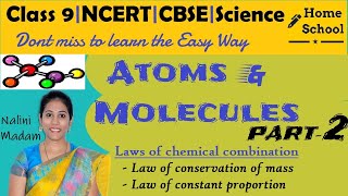 Atoms and Molecules Class 9 Science Part2 [upl. by Sherwood161]