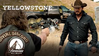 Ranch Hands amp Bikers Brawl  Yellowstone  Paramount Network [upl. by Krys]