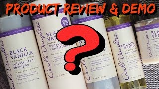 WARNING ‼️ CAROLS DAUGHTER BLACK VANILLA LINE PRODUCT REVIEW [upl. by Esyle724]