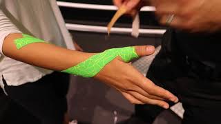 Functional Kinesiology Taping Technique for Thumb Instability [upl. by Serg]