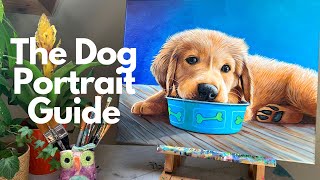 How to Paint a Dog Portrait StepbyStep [upl. by Kylen449]