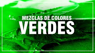 CÓMO HACER EL COLOR VERDE ✅ Mezclas de Colores Fácil 🎨 [upl. by Arot365]