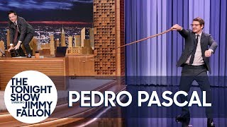 Pedro Pascal Shows Jimmy How to Crack a Whip [upl. by Scot625]