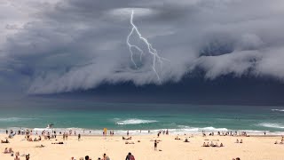 Giant Shelf Clouds Caught On Camera [upl. by Alleuqram441]